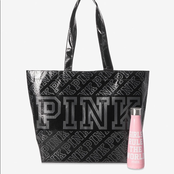 PINK Victoria's Secret Handbags - NEW💕VS PINK PINK S'WELL WATER BOTTLE & TOTE BAG